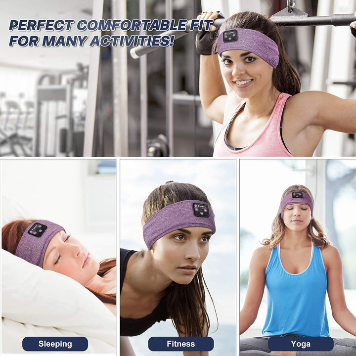 Schlafkopfhörer Sport Stirnband Kopfhörer mit Lautsprechern Perfekt für Training,Joggen,Yoga,Schlafl