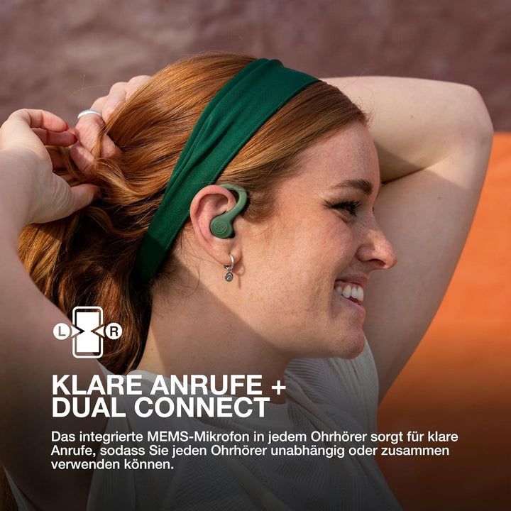 JLab Go Air Sport+ Kopfhörer Bluetooth, Sportkopfhörer 35+ Std., True Wireless In Ear Kopfhörer kabe