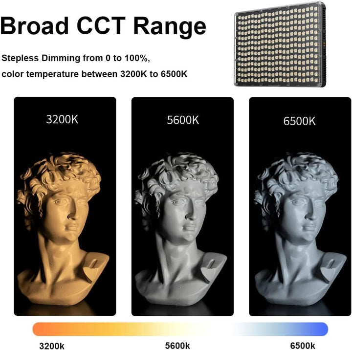 Aputure Amaran P60x Bi-Color Video Light Led Panel, CRI95+ TLCI 97+ 3200-6500K 60W, Unterstützt Sidu
