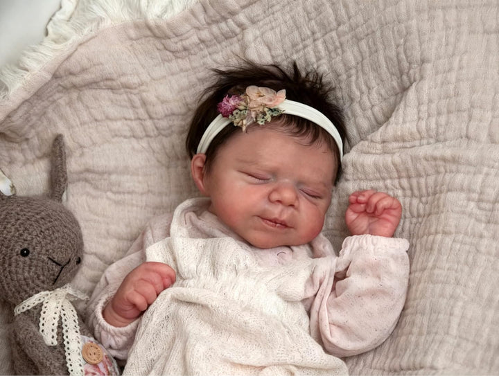 Zero pam Reborn Baby Vollsilikon Lebensecht-48CM Silikon Baby Mädchen, Babypuppen Wie Echt, Reborn P