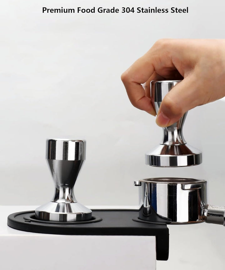 Kaffee Tamper Kaffeemehlpresser Kaffeebohnenpresse Verchromt (51mm / 2") 51 mm, 51 mm