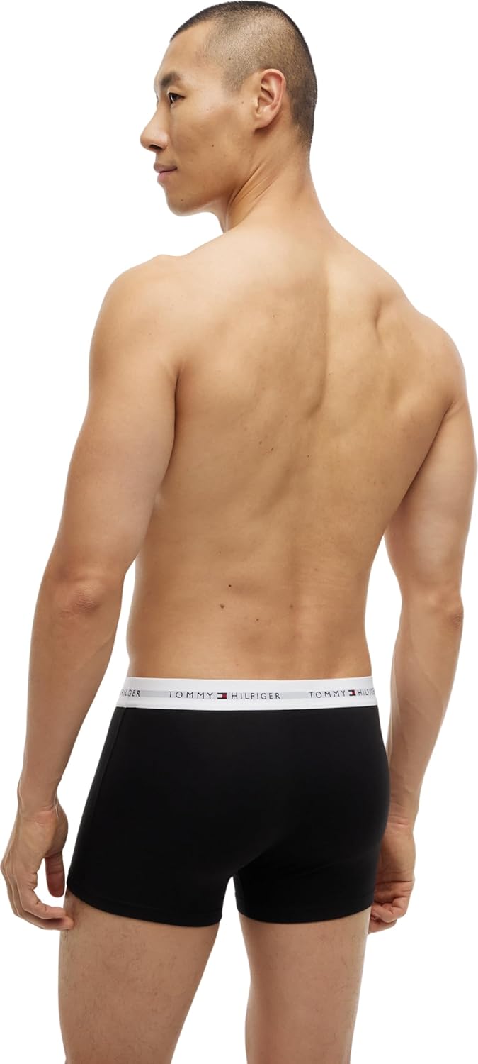 Tommy Hilfiger Herren Boxershort Trunk Unterwäsche XL Black/Black/Black/Black/Black, XL Black/Black/