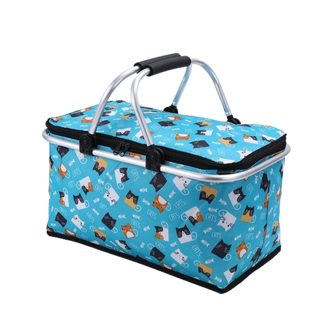 Grosser Picknickkorb, Korb für Picknick | 30L tragbarer Outdoor-Picknickkorb | Oxford-Stoff-Picknick