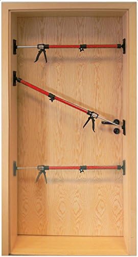 3er Set Türspanner aus Stahl, Spannweite 50-115 cm, 30 kg belastbar