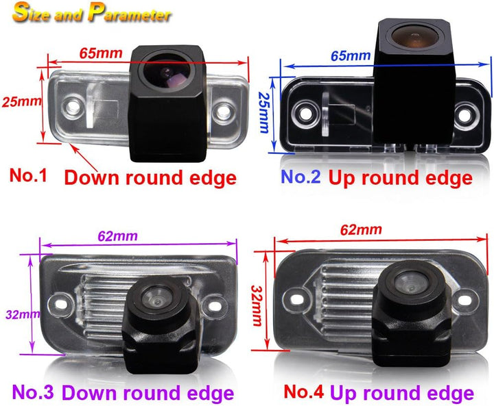 Einparkhilfe,Kamera für Nummerschildbeleuchtung,Kennzeichenbeleuchtung Farb Rückfahrkamera für Merce