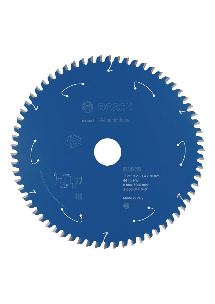 Bosch Professional 1x Kreissägeblatt Expert for Aluminium (Aluminium, Sägeblatt Ø 216 x 30 x 2 mm, 6