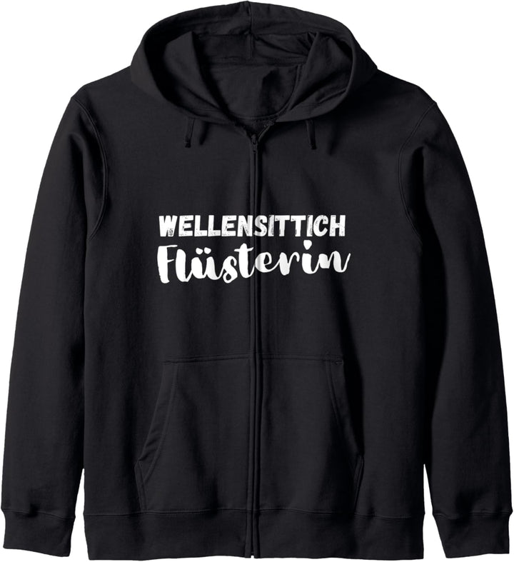Wellensittich Flüstererin Tiere Haustier Spruch Kapuzenjacke