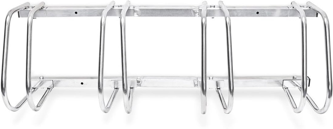 Relaxdays Fahrradständer, Für 4 Fahrräder, Boden- und Wandmontage, Mehrfachständer, HBT: ca. 26 x 10
