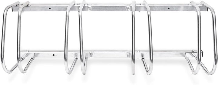 Relaxdays Fahrradständer, Für 4 Fahrräder, Boden- und Wandmontage, Mehrfachständer, HBT: ca. 26 x 10