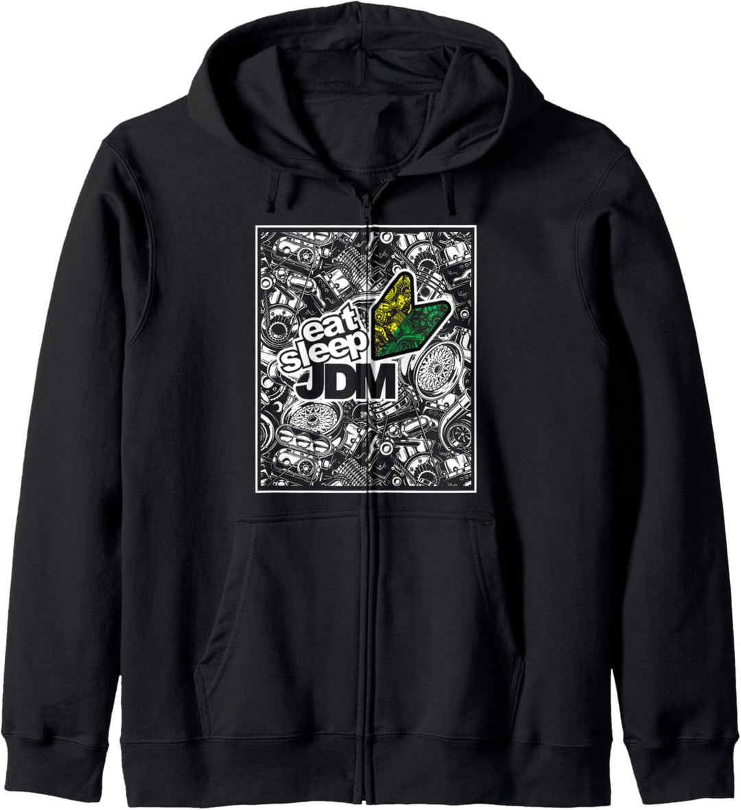 Funny Eat Sleep JDM - Japanese Domestic Market Racing Car Kapuzenjacke