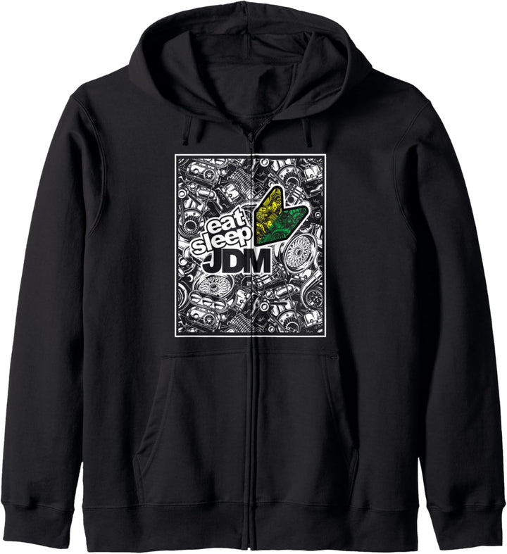 Funny Eat Sleep JDM - Japanese Domestic Market Racing Car Kapuzenjacke