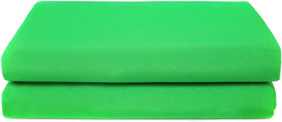 Hersmay 10 x 19.6 ft/3 x 6 m Greenscreen Fotostudio Hintergrundstoff Green Screen 100% Reine Muslin