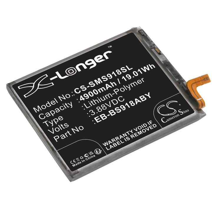 TCTK Akku 4900mAh Kompatibel mit [Samsung] Galaxy S23 Ultra, Galaxy S23 Ultra 5G, SC-52D, SGH-N795,