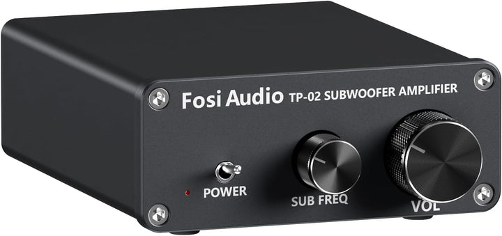 Fosi Audio TP-02 Subwoofer Verstärker 220Watt, Subwoofer Amplifier Home Sub Bass Power Verstärker, T