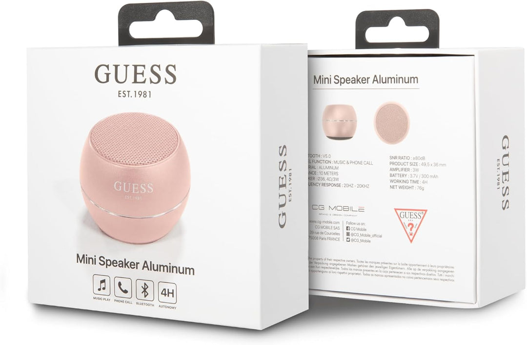 CG MOBILE Guess Mini Bluetooth Lautsprecher der Marke Guess, Geniessen Sie Mode als Lebensstil mit D