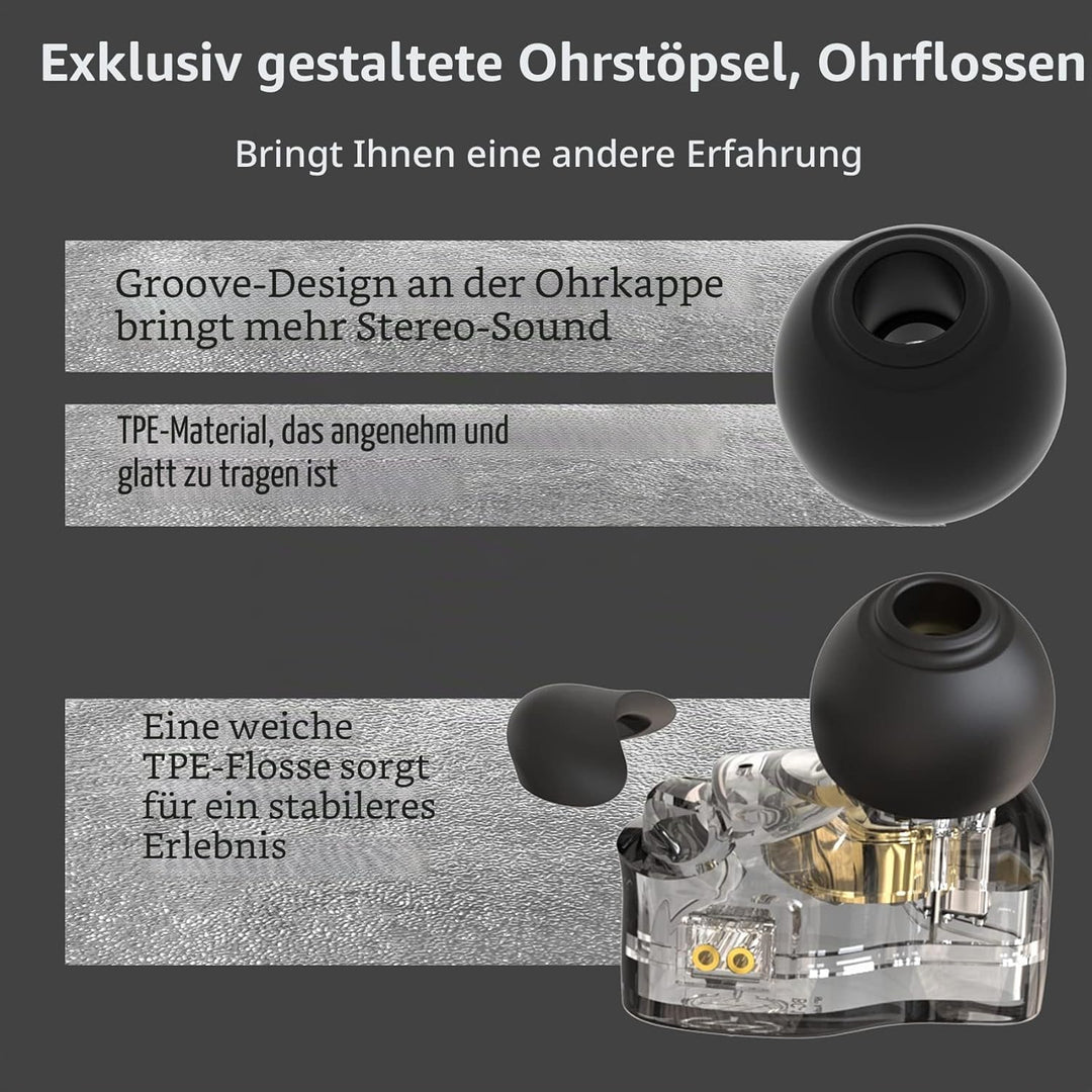 CCZ Melody Inear-Kopfhörer, kabelgebunden, Gaming-Ohrhörer, 1DD, 1BA, Hybrid-Treiber, In-Ear-Kopfhör