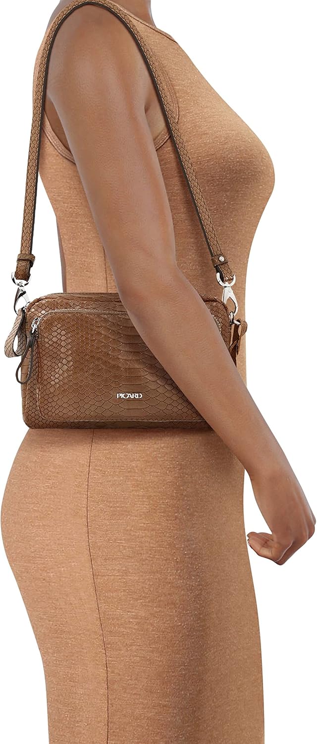 Picard Damen Schultertasche AWESOME aus Echtleder Klein | mit Reissverschluss | Schultertasche | All