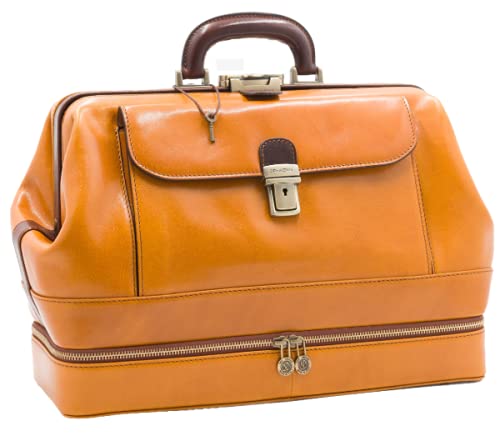 DD Firenze D&D - Arzttasche mit Instrumentenfach - Bicolor Giallo-marrone, Giallo-marrone