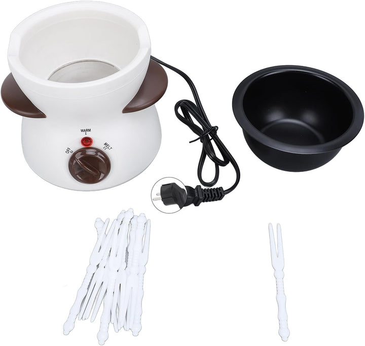 Haofy Mini-Elektro-Fonduetopf-Set, Zum Schmelzen von Schokolade, Käse und Fleischsuppe, Ideal für Pa