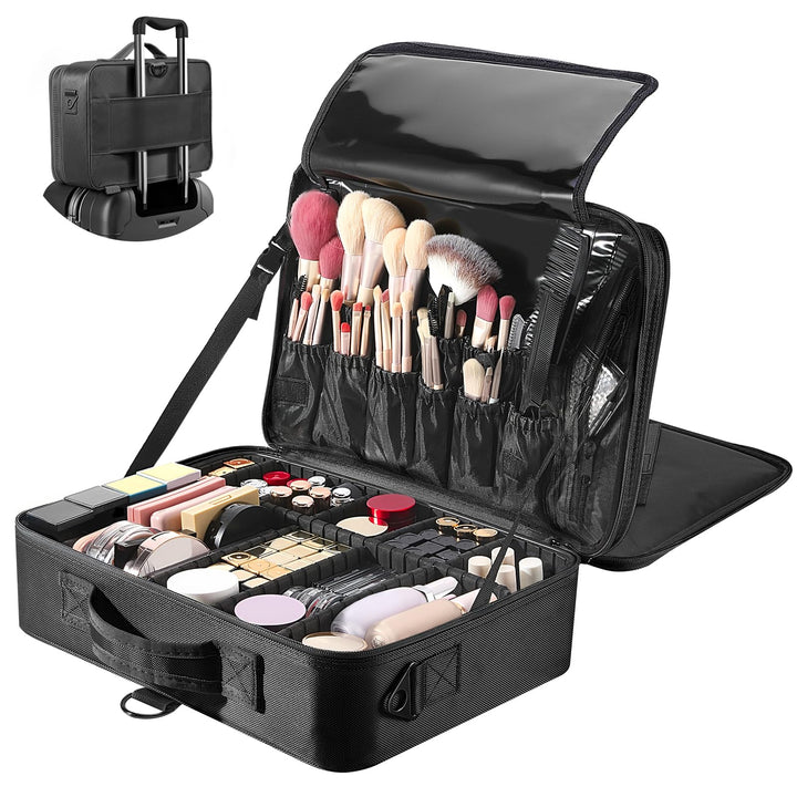 Luxspire Kosmetiktasche Gross Make Up Tasche Reise, Multifunktion Schminkkoffer Kosmetika Etui Tasch