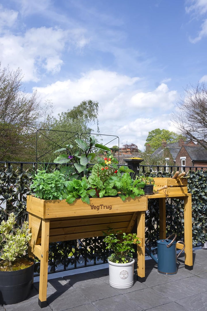 VegTrug Beistelltisch Wall Hugger 100% FSC zertifiziertes Holz, Natur