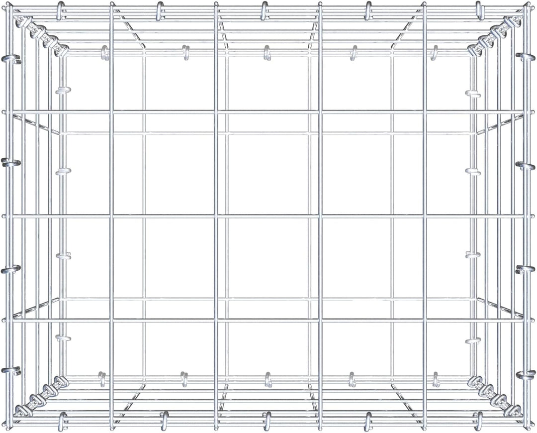 GABIONA Steinkorb-Gabione eckig, Maschenweite 10 x 10 cm, Tiefe 40 cm, Gabione 50 x 40 x 40 cm (L x