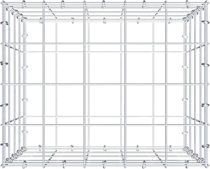 GABIONA Steinkorb-Gabione eckig, Maschenweite 10 x 10 cm, Tiefe 40 cm, Gabione 50 x 40 x 40 cm (L x
