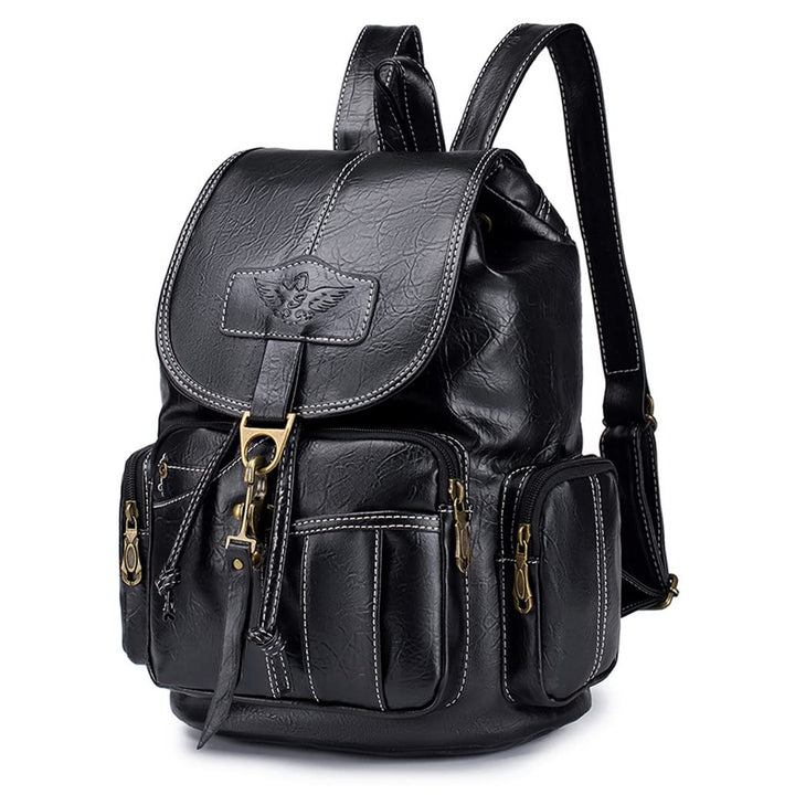SPAHER® Rucksack Damen Klein Leder, Wasserdicht Mini Rucksack Damen Elegant Daypack Casual Diebstahl