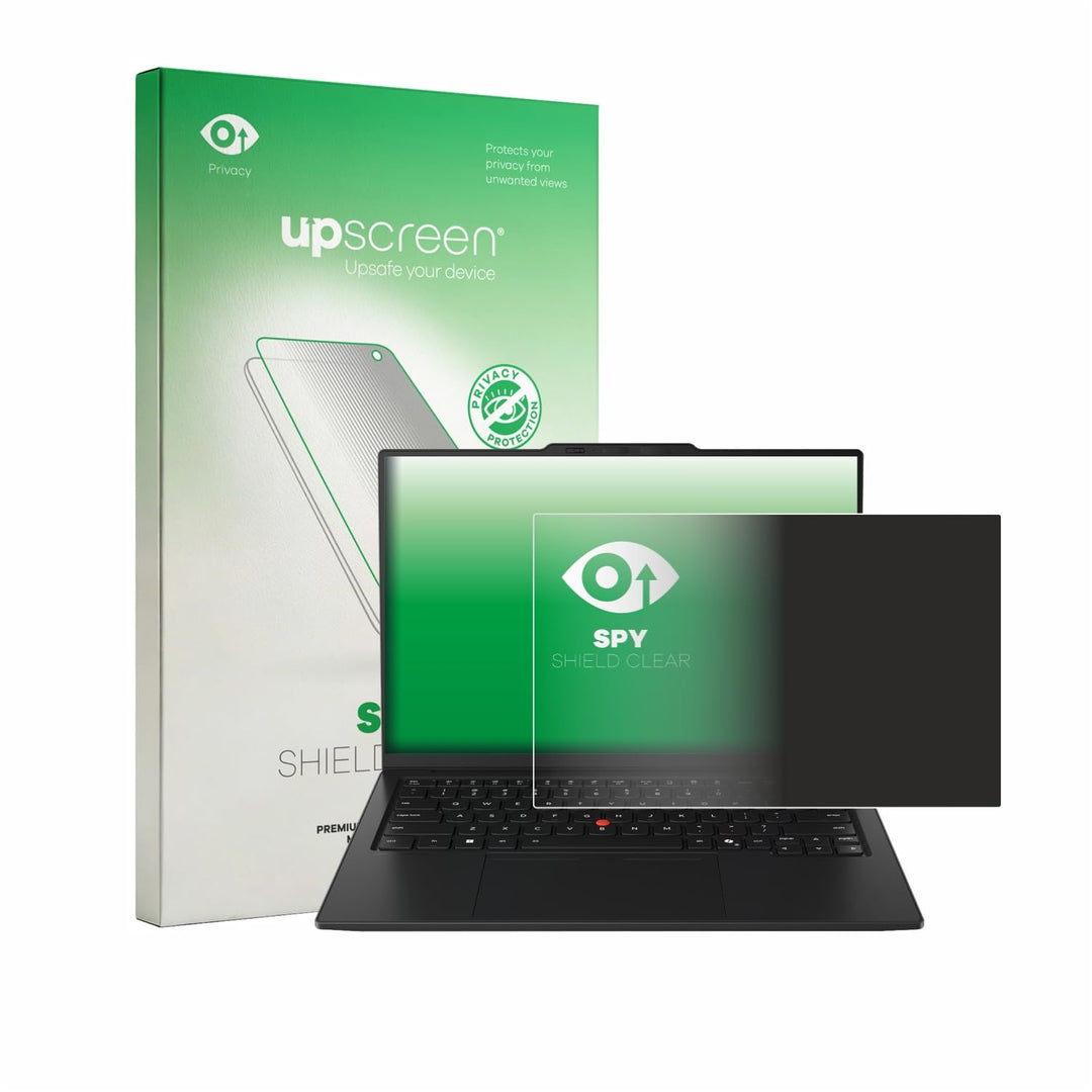 upscreen Blickschutzfolie für Lenovo ThinkPad X1 Carbon Gen 14 14" | , Anti-Spy Displayschutz Made i