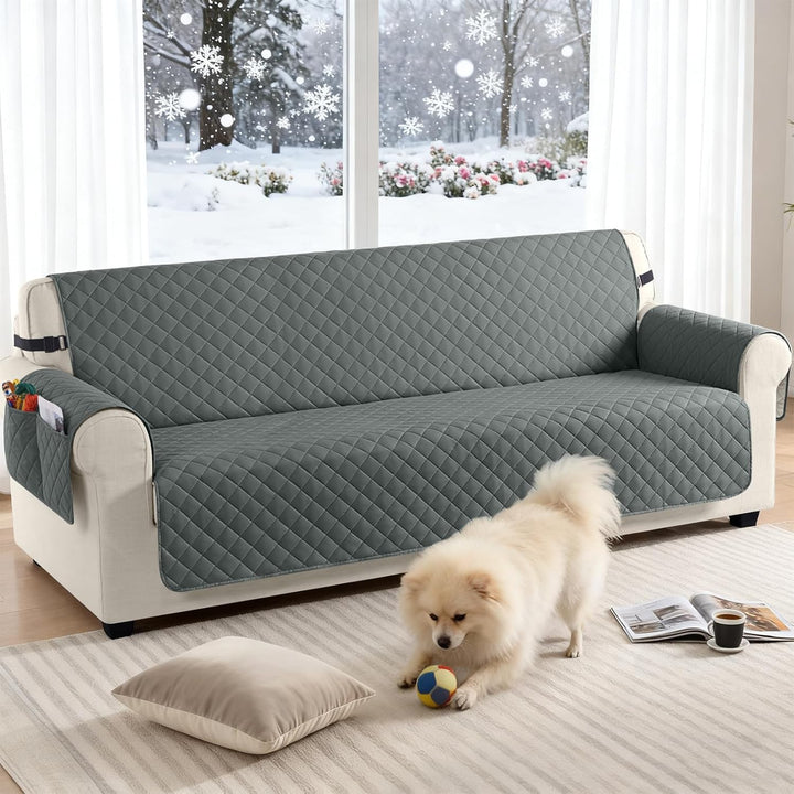 TAOCOCO Sofa Überzug, Sofabezug Wasserdicht Mit Gummiband，Wohnzimmer Anti-Rutsch Gepolsterter Sofasc