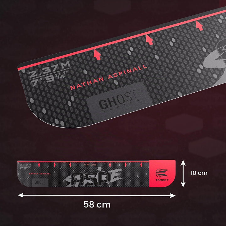 Target Darts Nathan Aspinall Ghost Series Oche Throw Line – “The Asp” Dart-Wurflinienmarkierung für