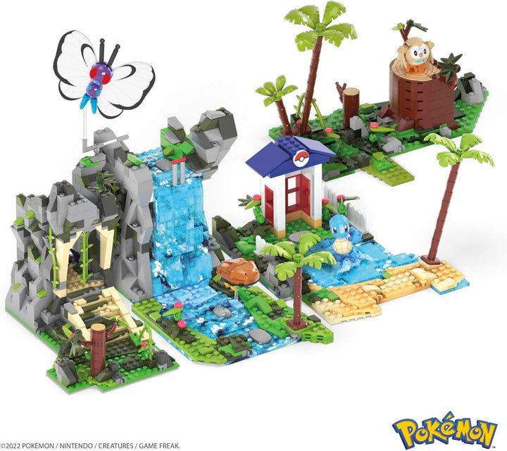 Mega Construx HHN61 - Pokémon Ultimate Jungle Expedition, Dschungel Bauset mit 1347 Teilen, Konstruk