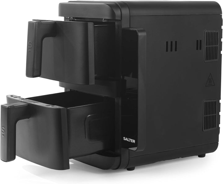 Salter VertiCook Ultra Stapelbare Heissluftfritteuse – 9 L Digitale Heissluftfritteuse, 2 x 4,5L Kör