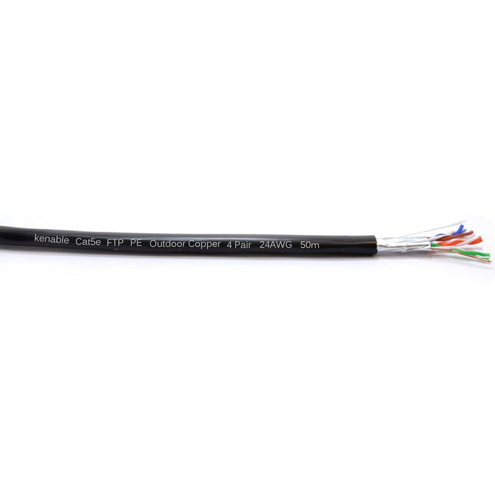 kenable Aussen Abgeschirmtes CAT5e Aussen Kupfer Ethernet Kabel FTP Kabelrolle 50 m [50 Meter/50m] 5