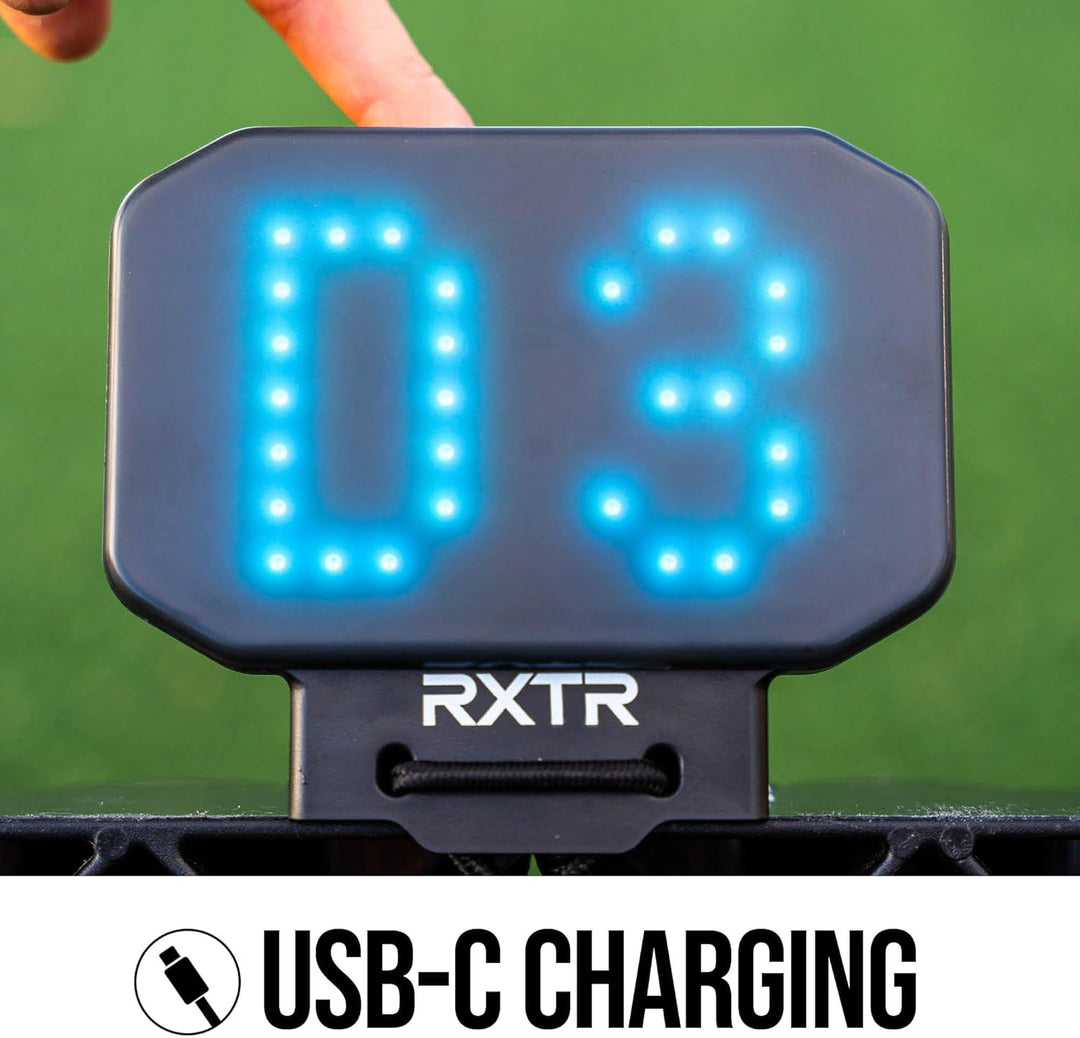 RXTR Reaktionstrainingslicht - Smartes Fussball-Trainingsgerät mit Echtzeit-Scoring, integrierten Bo