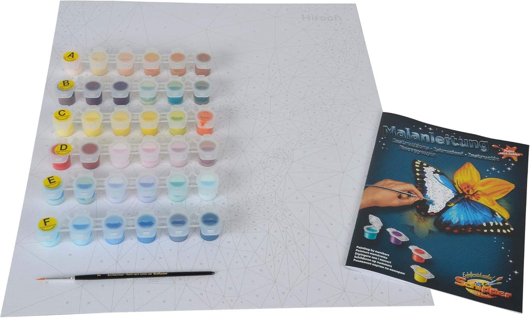 Schipper 609460737 Malen nach Zahlen - Polygon Art Hirsch - Bilder malen für Erwachsene, inklusive P