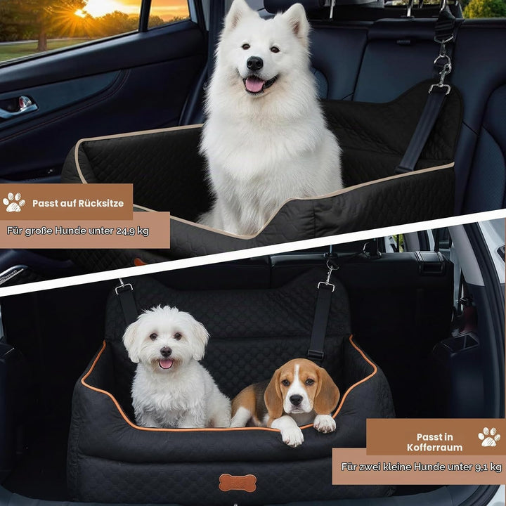 Hunde Autositz, Hunde-Autositz für Grosse/Kleine/Mittlere Hund, Hundeautositz mit Dicker Polsterung