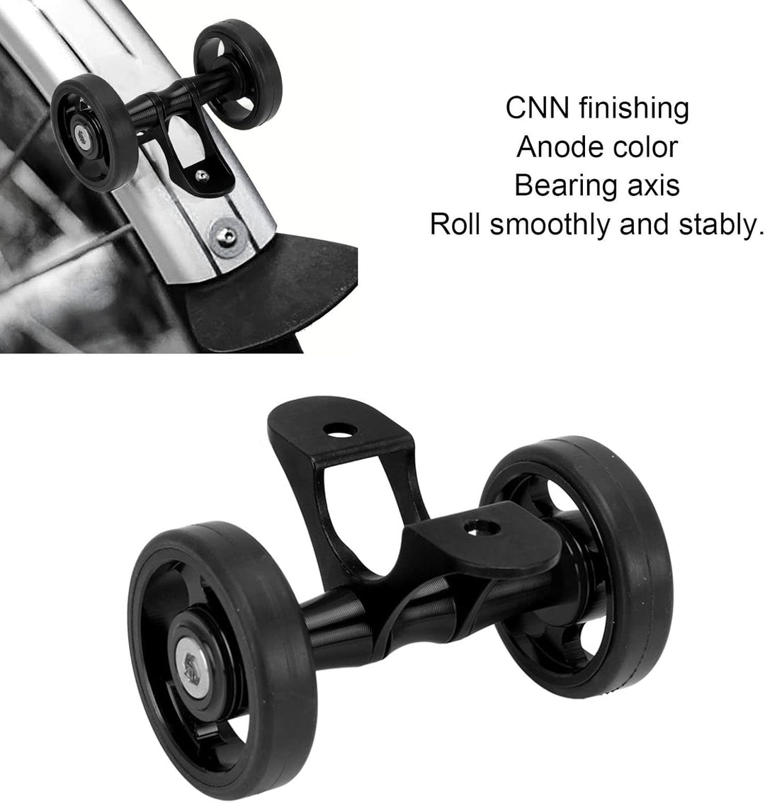 Bewinner Easywheel Doppel Hinterräder für Brompton Faltrad, Fahrradschutzblech Verlängerungsrollenba