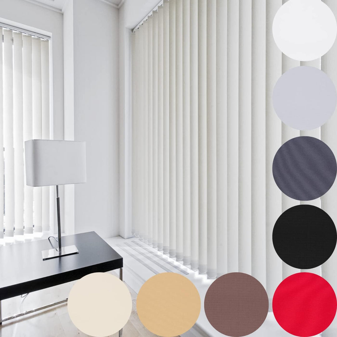 ERSATZLAMELLEN 8 FARBEN 250 CM LANG INDIVIDUELL KÜRZBAR AUSTAUSCHLAMELLEN LAMELLENVORHANG (Sand/Crem