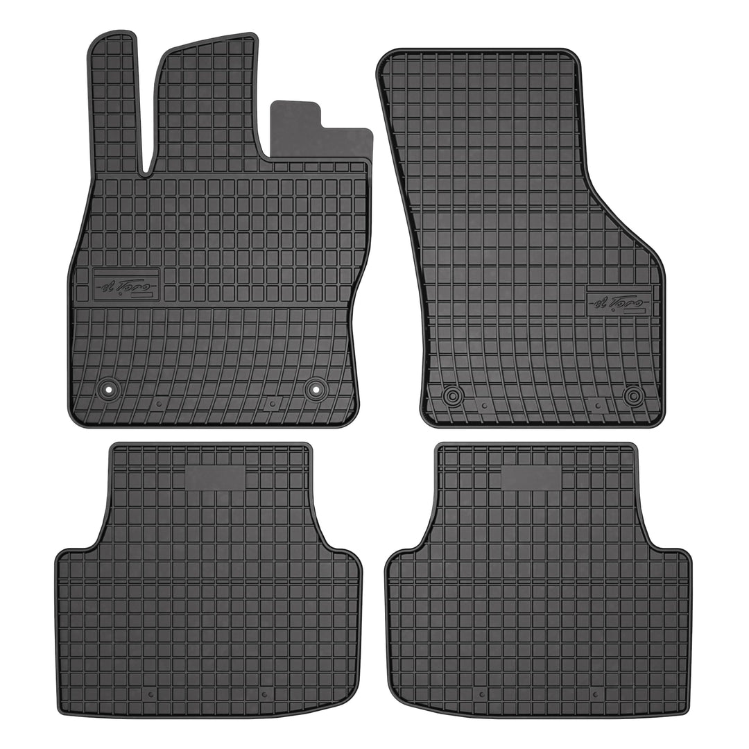 FROGUM EL Toro Gummimatten Ganzjähriges-Set von Autofussmatte Auto Fussmatten für SEAT Leon IV ab 20