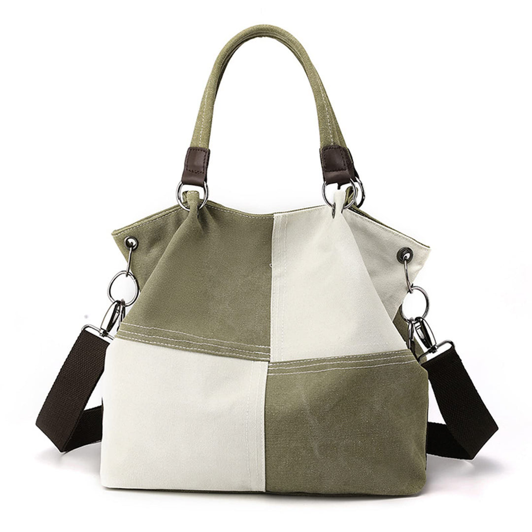 CORIOS Damen Schultertasche Canvas Handtasche Grosse Kapazität Umhängetasche Casual Tragetasche Mult