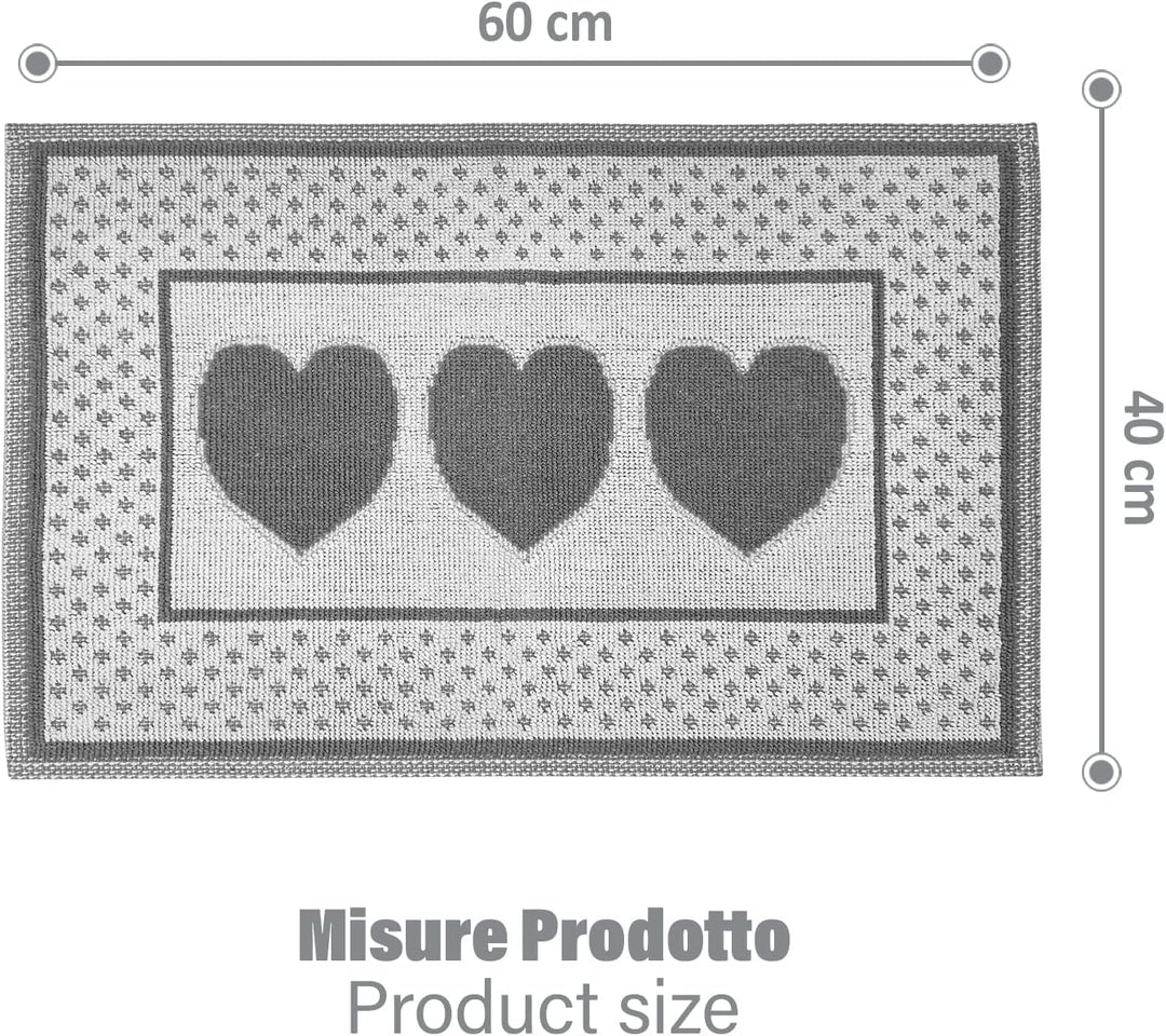 Badteppich rutschfest waschbar & weich - Ideal als Badematte, Badezimmerteppich oder Badvorleger - B