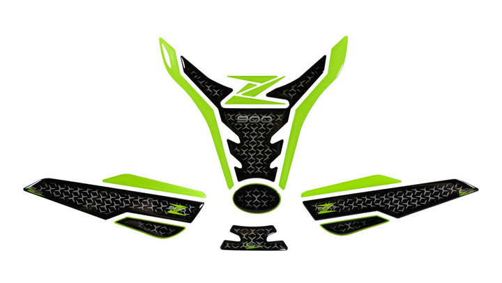 BIKE-label Tankpad Set Tankschutz Grün kompatibel für Kawasaki Z900-850021VA