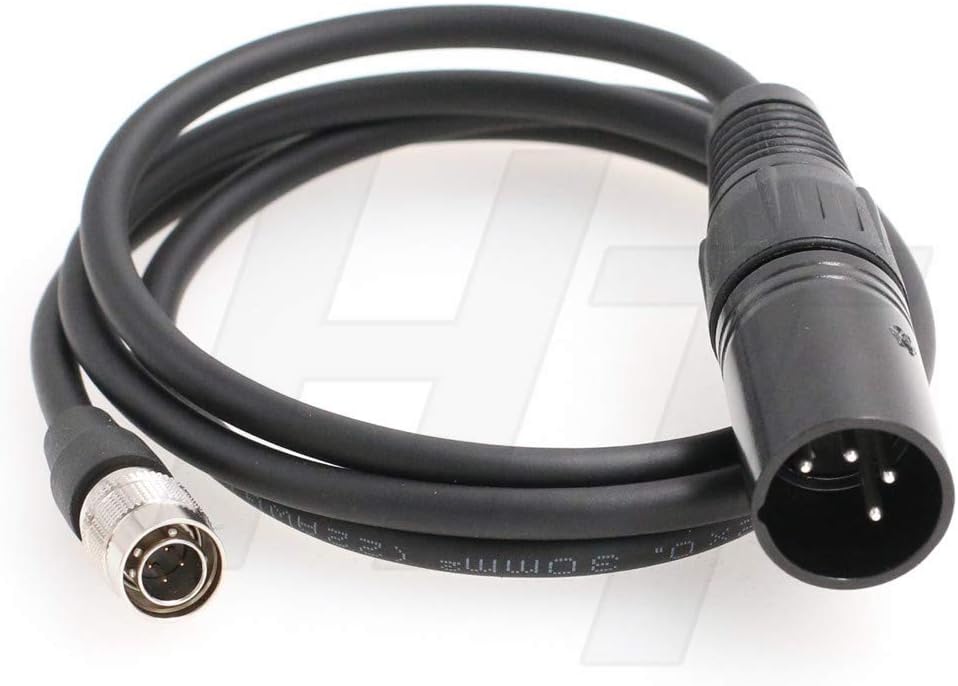 HangTon Stromkabel XLR 4 Pin auf Hirose 4 Pin Soundgeräte Zaxcom Recorder