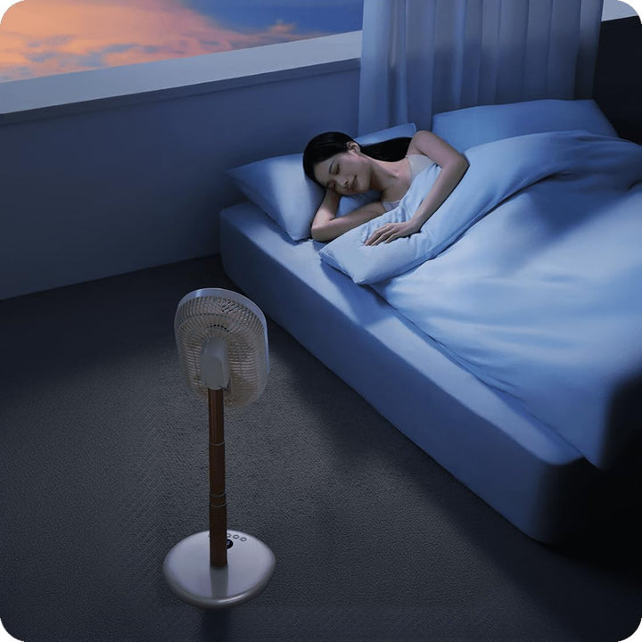 Spacetronik Tragbarer Standventilator mit Ionisator, Ventilator Leise mit 6 Geschwindigkeiten, 3600