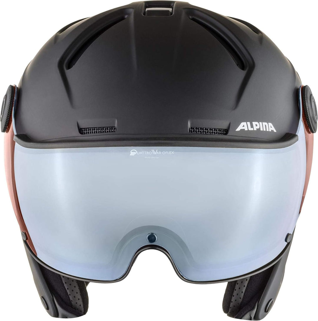 ALPINA ATTELAS VISOR QV - Hochwertiger & Leichter Skihelm Mit Selbsttönenden, Kontrastverstärkenden