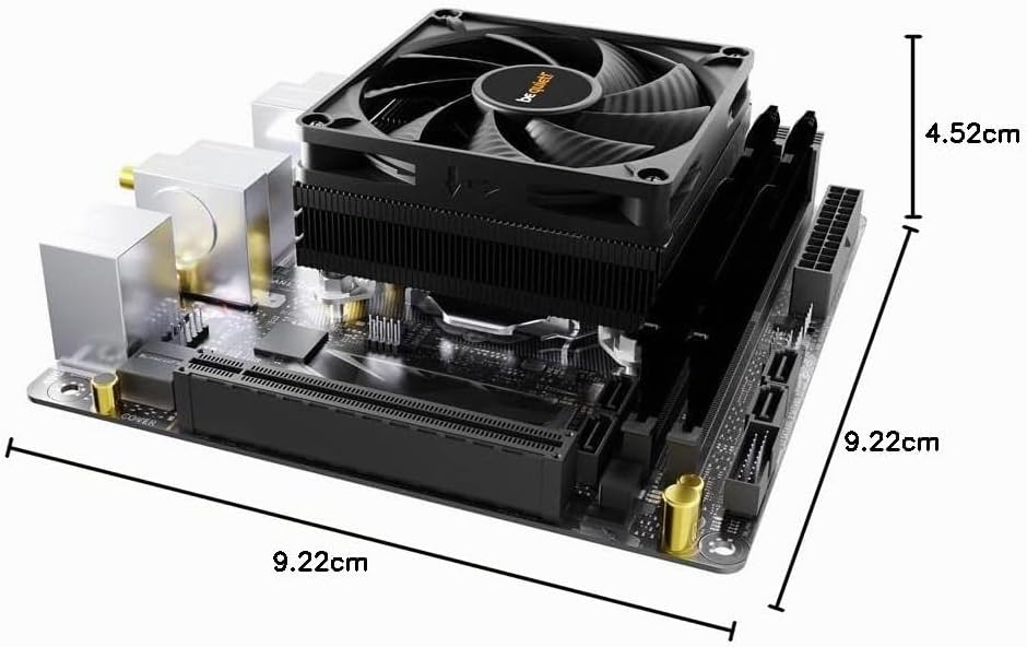 be quiet! Pure Rock LP, CPU Kühler, 100W TDP, be quiet! 92mm PWM-Lüfter, 3 Heatpipes, platzsparendes