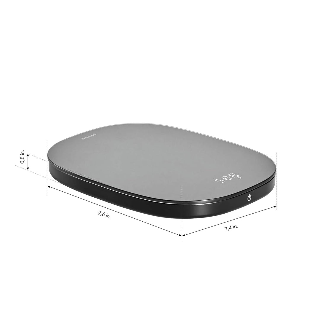 ZWILLING Enfinigy Digitale Küchenwaage, max. Gewicht: 10 kg, Gramm und Unzen, 0,1 g Genauigkeit, Sch