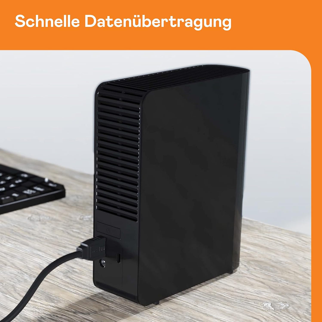 WD Elements Desktop-Speicher 4 TB (Desktop-Speicher USB 3.0-kompatibel, Zusatzspeicher für Fotos, Mu