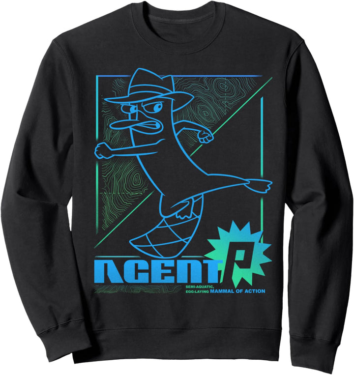 Disney Phineas und Ferb Perry Platypus Mammal Of Action Sweatshirt